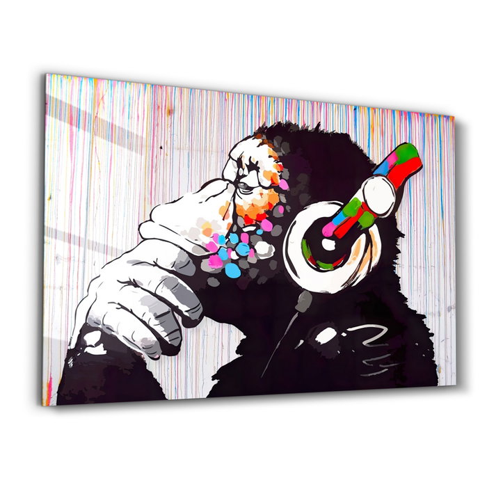 Wallity Pintura Decorativa de Vidrio Templado Multicolor 46 x 72 cm